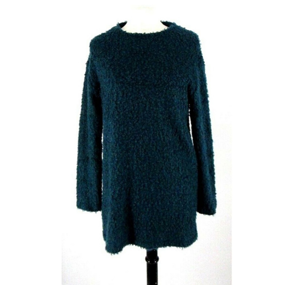 Reformation Women Fluffy Lokie Dress Teal Size S - Picture 1 of 8